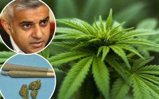 London mayor Sadiq Khan has appointed Lord Falconer to lead a London Drugs Commission to examine legalising cannabis. Photos: Newsquest/Pixabay
