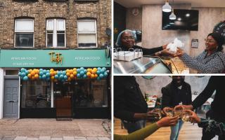 The opening of Tasty African Food in Lordship Lane, Tottenham