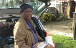 Goodeson Williams delivering meals to people in need in Tottenham