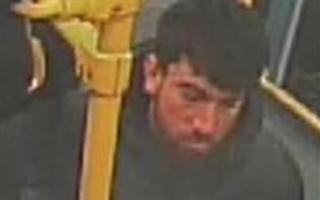 Police would like to speak with this man after a woman was sexually assaulted aboard the 192 bus in Tottenham Hale