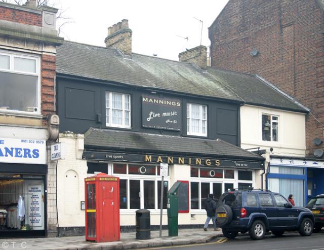 Mannings was situated at 75 Brent Street, Hendon. This pub closed in 2010.