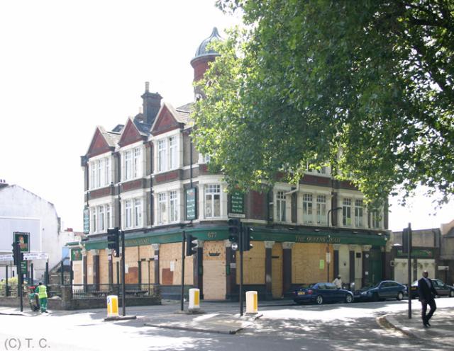 The Queens Head was situated at 677 Greens Lane. This pub closed sometime in 2009 or 2010.