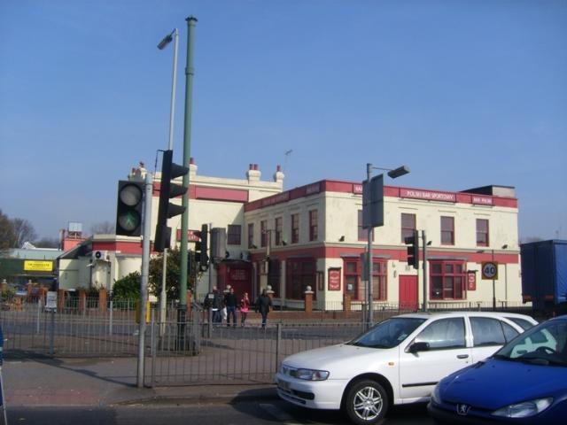 The Cock Inn was situated at 88 Greens Lane. This pub has also been known as the Faltering Fullback, Manhattan, Legends, and finally, the Polski Bar Sportowy. Palmers Green N13