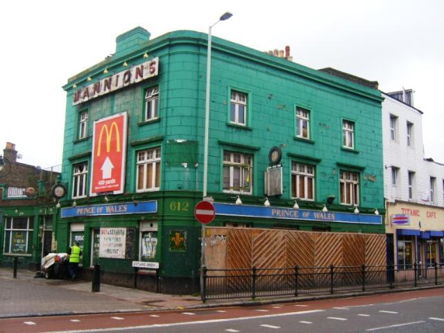 The Prince of Wales was situated at 612 High Road. Tottenham